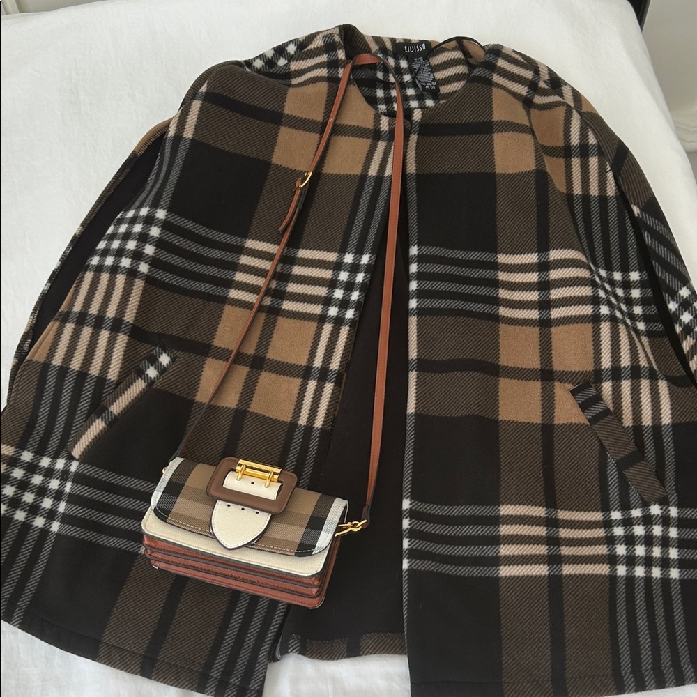 Plaid Cape & Crossbody Bag Lux +++